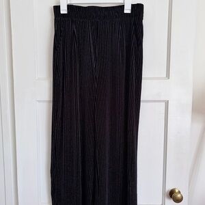 Modcloth Black Velvet Boot Cut Pants